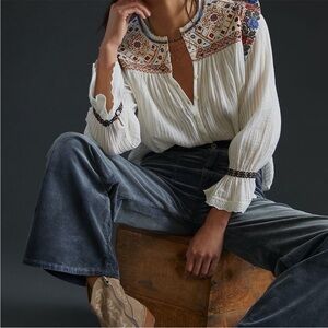 Pilcro x Anthropologie The Carpenter Wide Leg Corduroy Pants